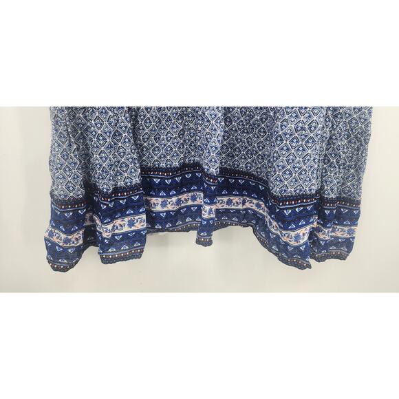 New NWT Old Navy Cotton Long Sleeve Midi Dress Comfy Flowy Blue XXL - Picture 5 of 8